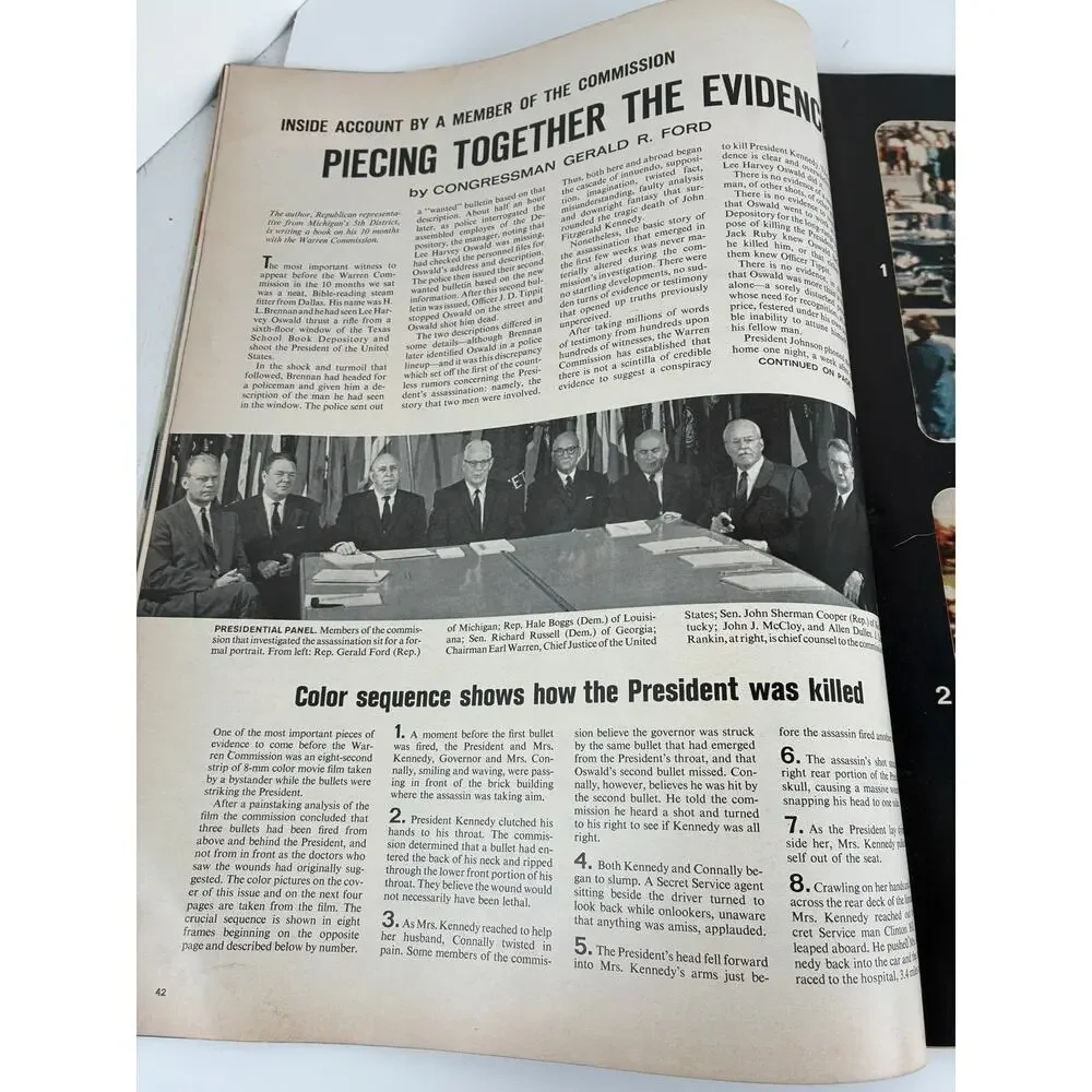Life Magazine The Warren Report 10/2/64 Assassination of JFK Original V56 #14